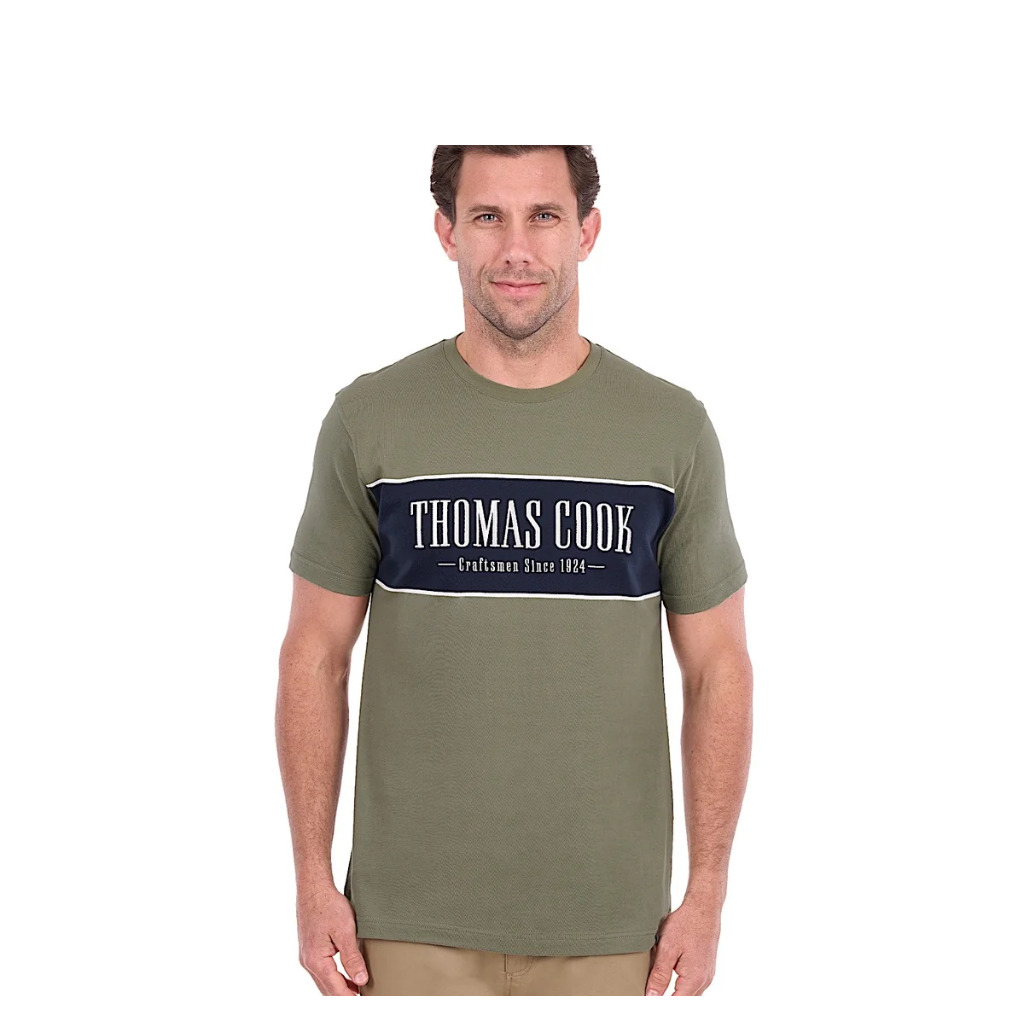 Thomas Cook Men's Jay Tee - Olive / Navy