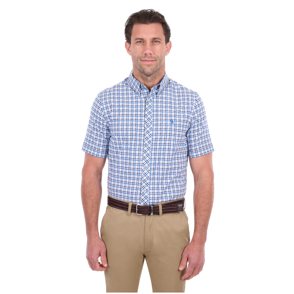 Thomas Cook Men's Theo Tailored S/S Shirt Navy/Blue