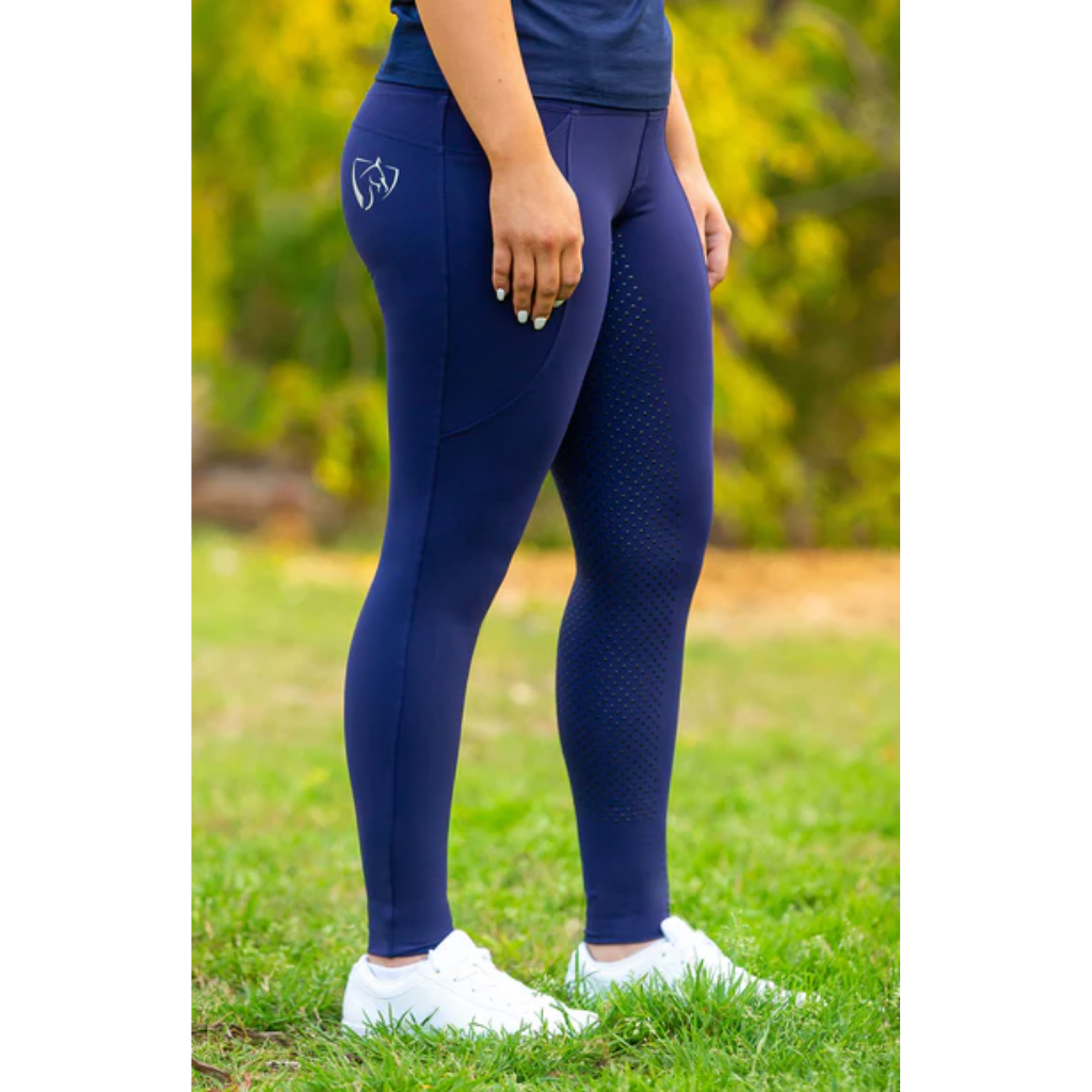 BARE ThermoFit Winter Performance Riding Tights - Navy