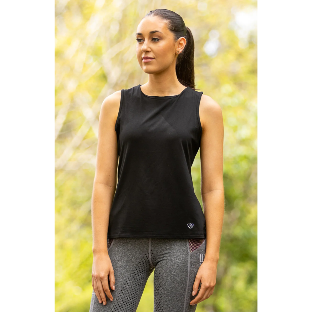 BARE Leopard Tank Top - Black