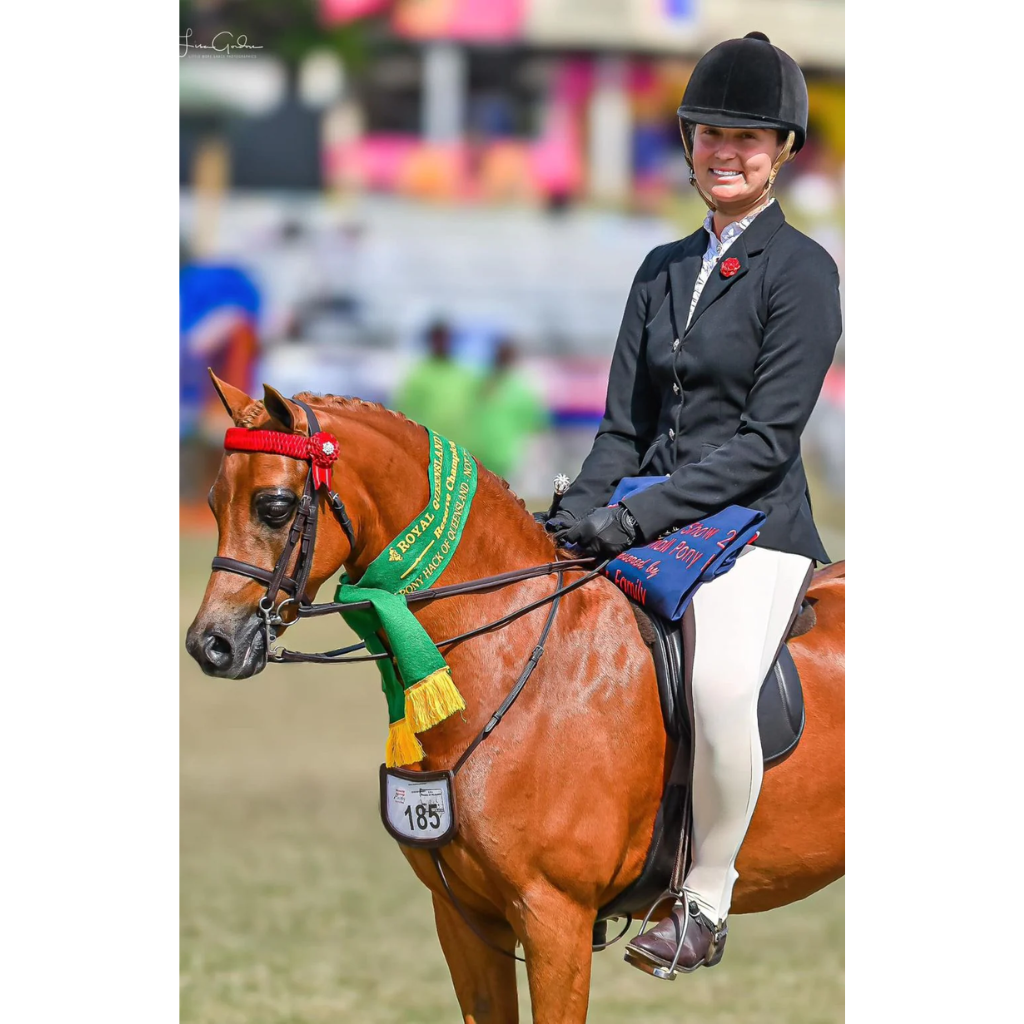 BARE Equestrian UltraSlim 2-Tone Competition Tights - Vanilla & Havana Brown